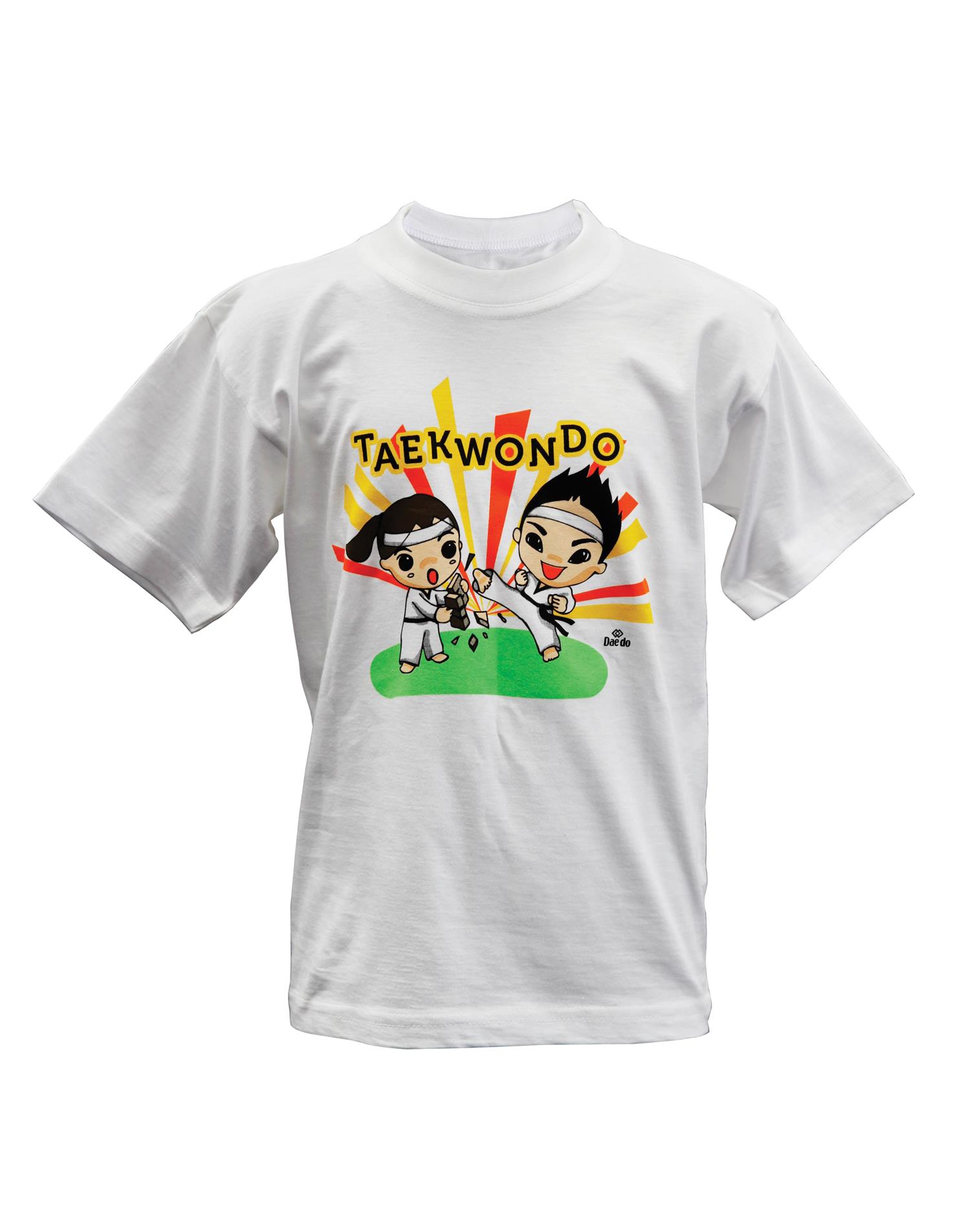 Dae Do T-shirt Taekwondo Demo Kids (5 - 6 ANNI - BIANCO)