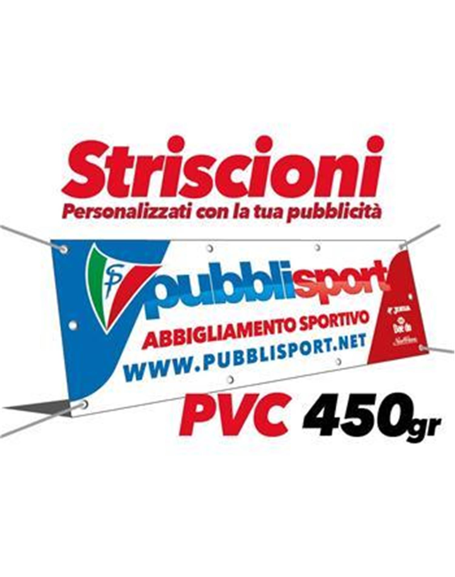 PubbliSport Striscione in PVC 450gr Spalmato Occhiellato (METRI 3x1 - BIANCO)