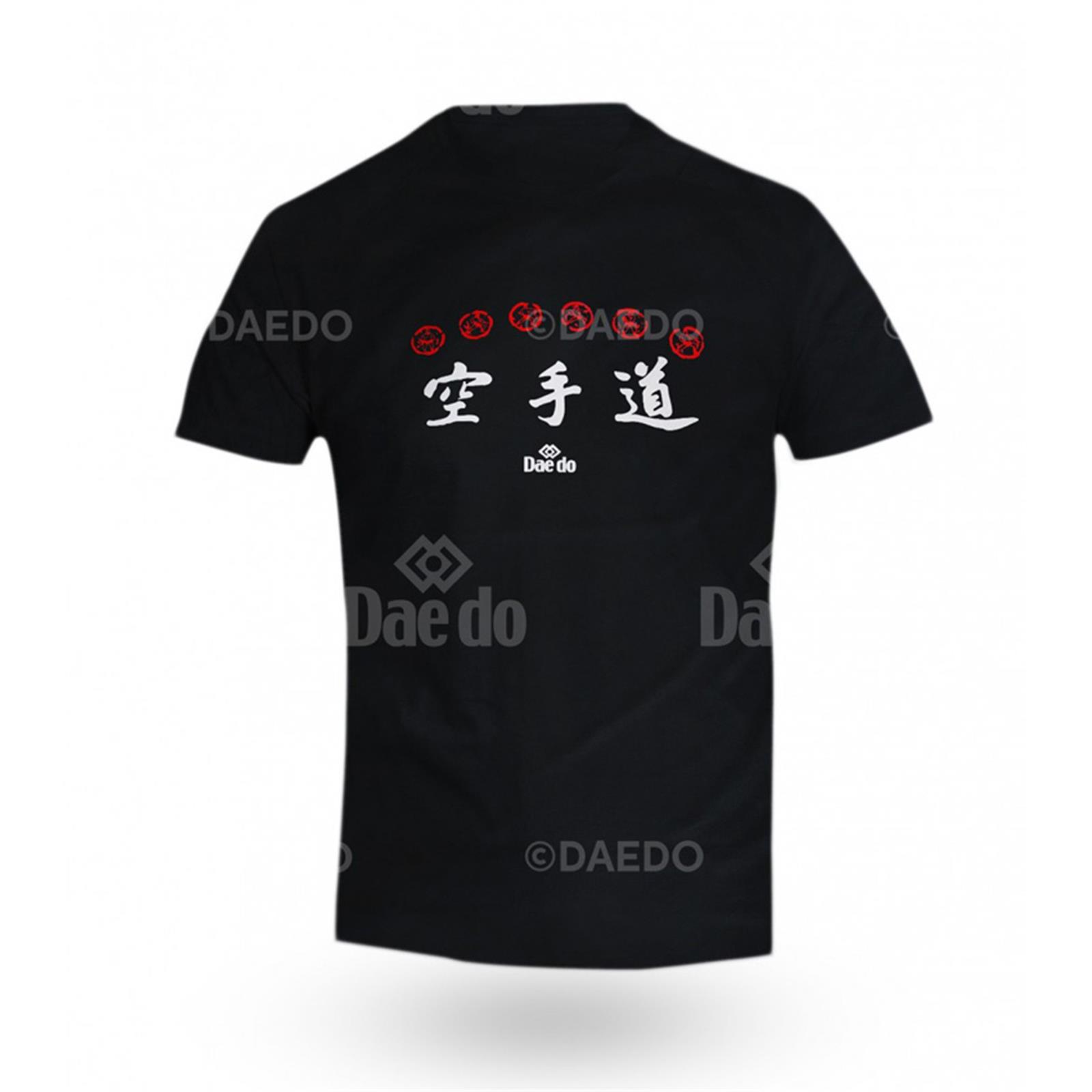 Dae Do T-shirt Cotone Karate Nera (L - NERO)