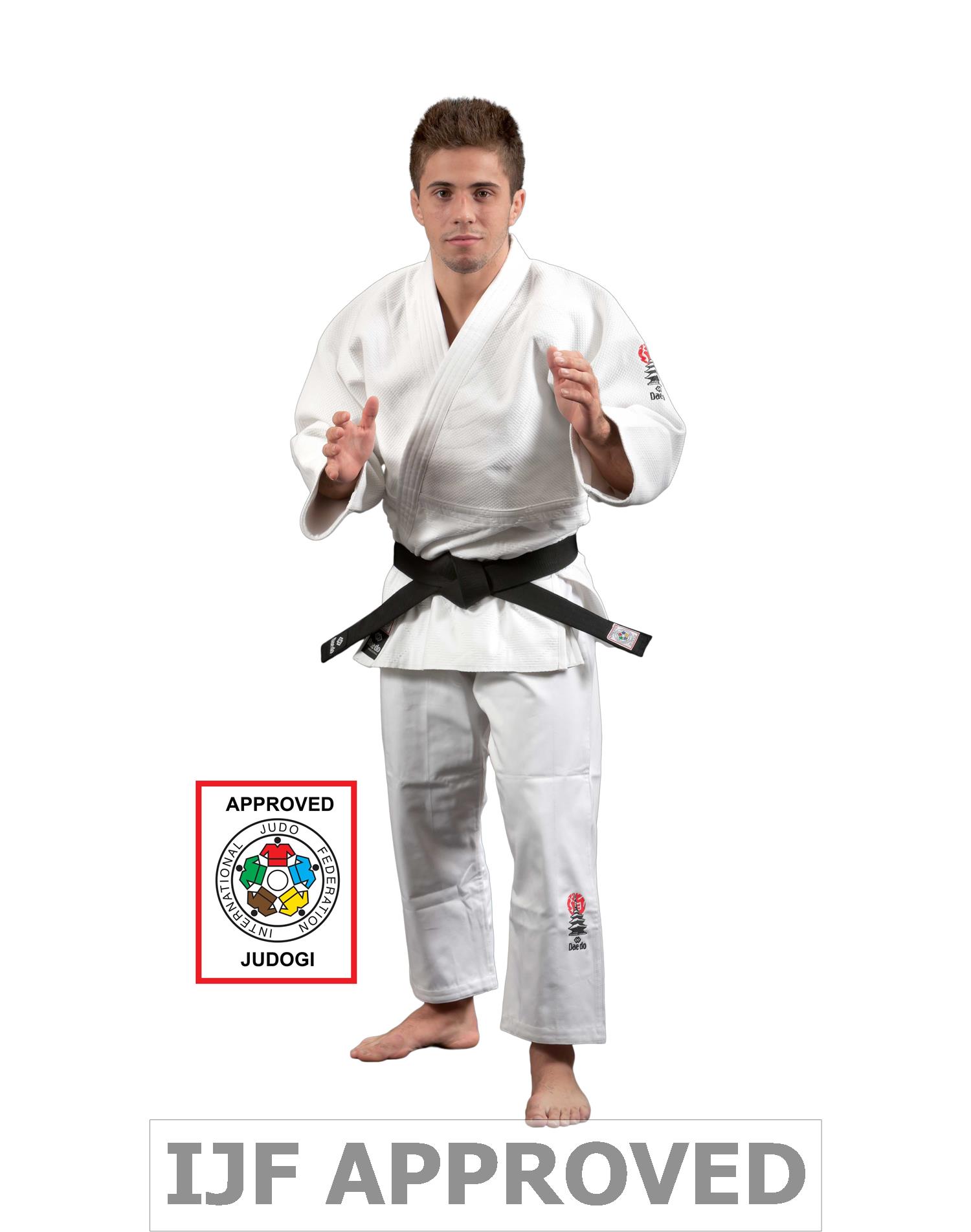 Dae Do Judogi da Competizione Bianco Omologato IJF (3° - 160cm - BIANCO)