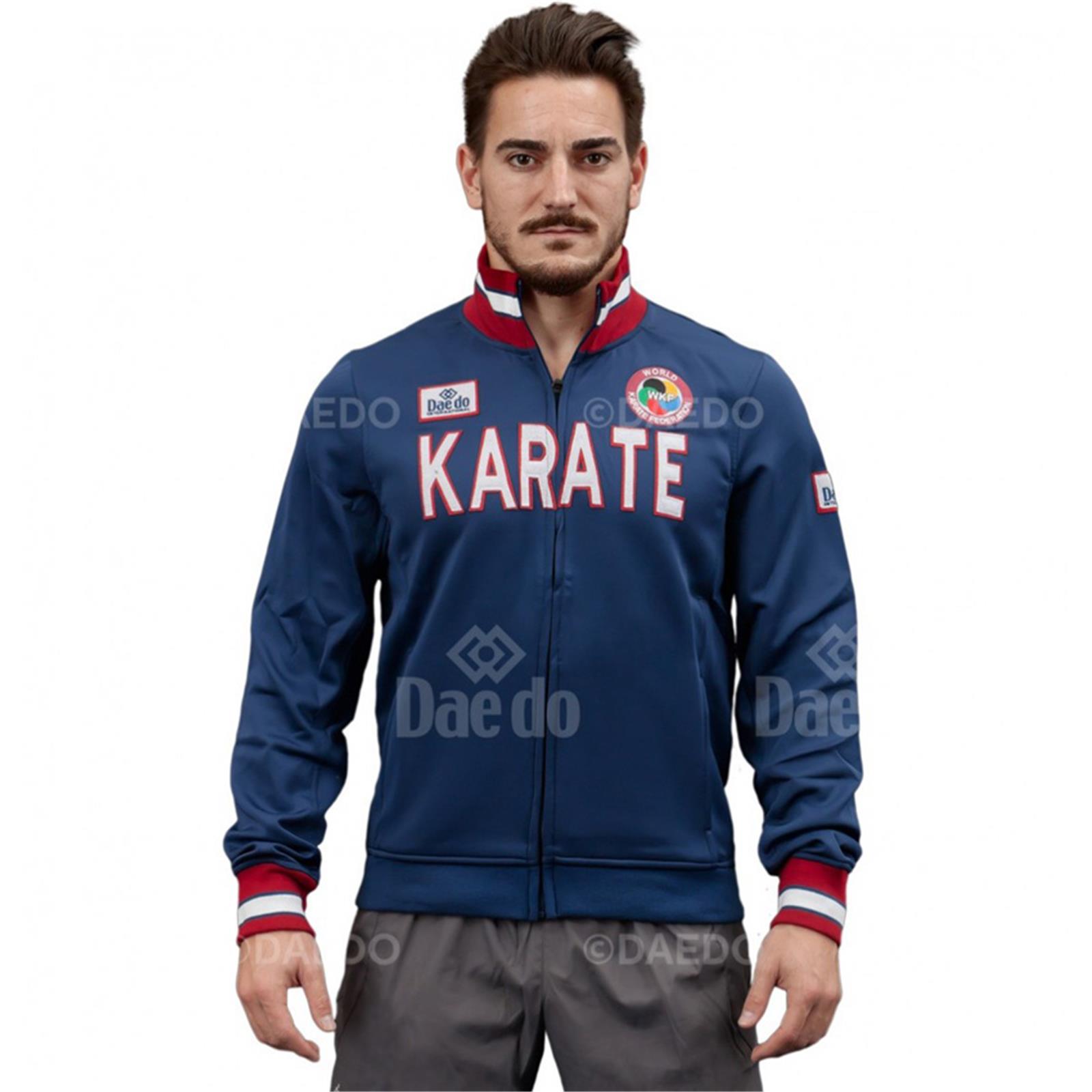 Dae Do Felpa Sportiva Karate slim jacket blu navy (S - BLU NAVY)