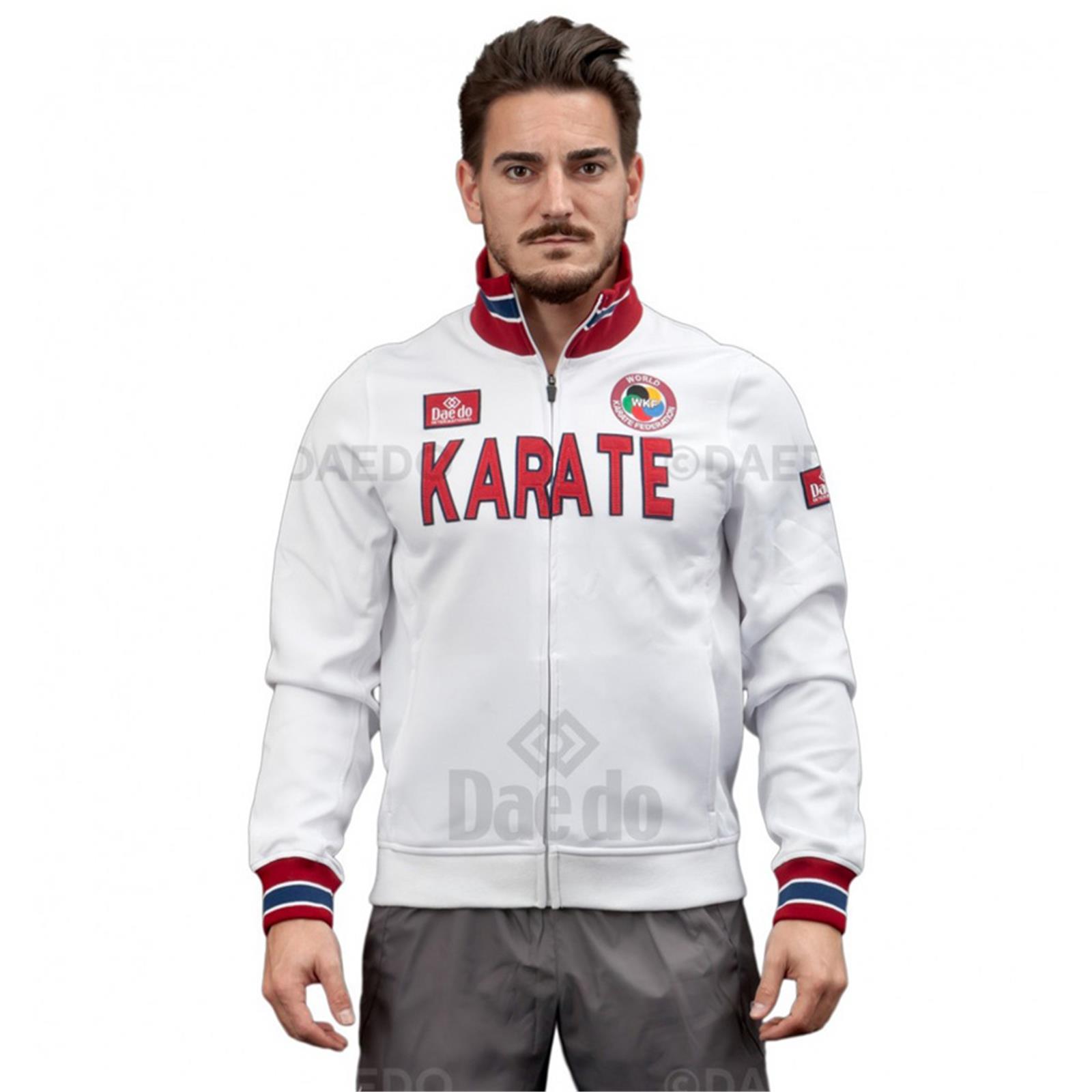 Dae Do Felpa Sportiva Karate slim jacket bianca (L - BIANCO)