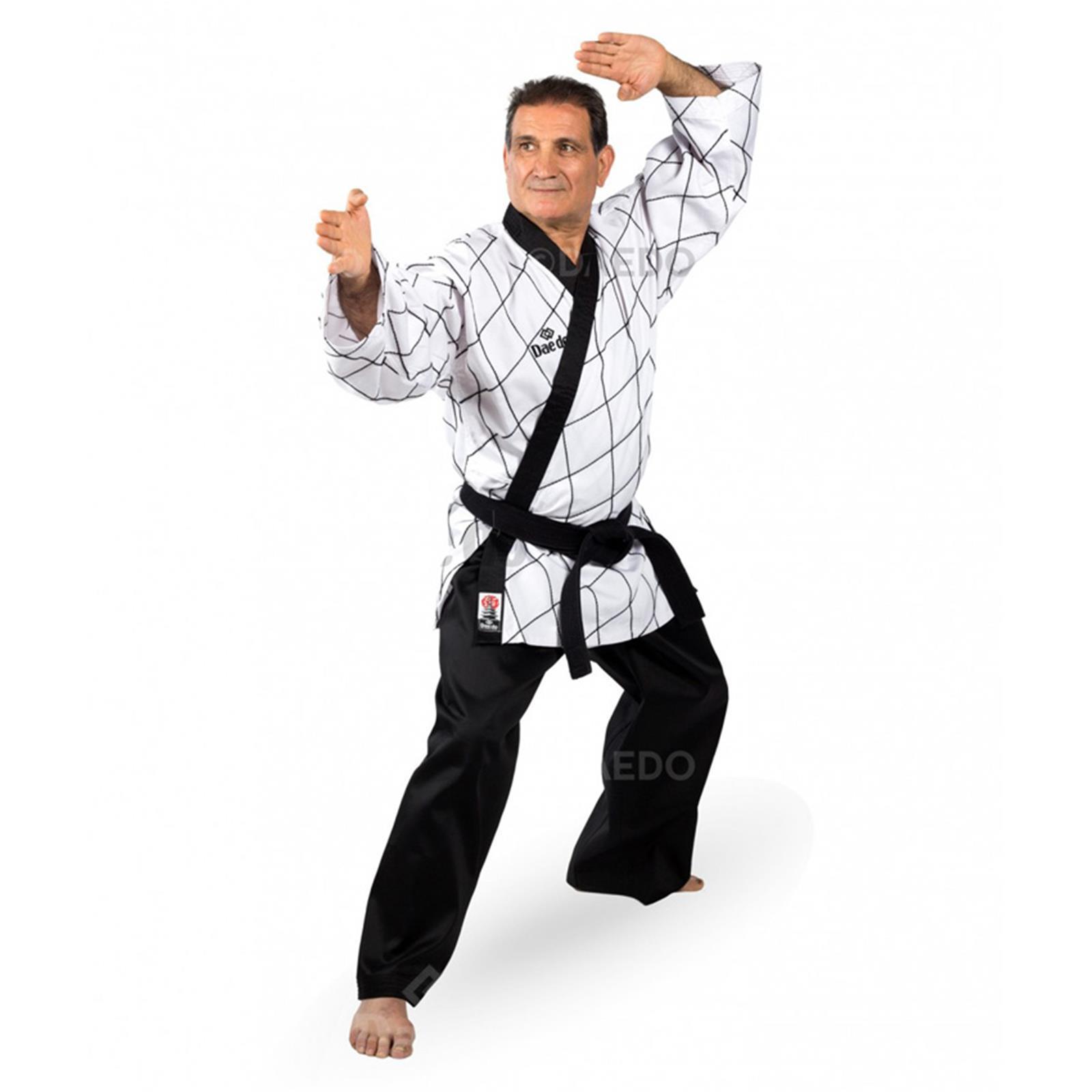 Dae Do Kimono Dae do Hapkido Master Pantalone Nero (5° - 180cm - BIANCO - NERO)