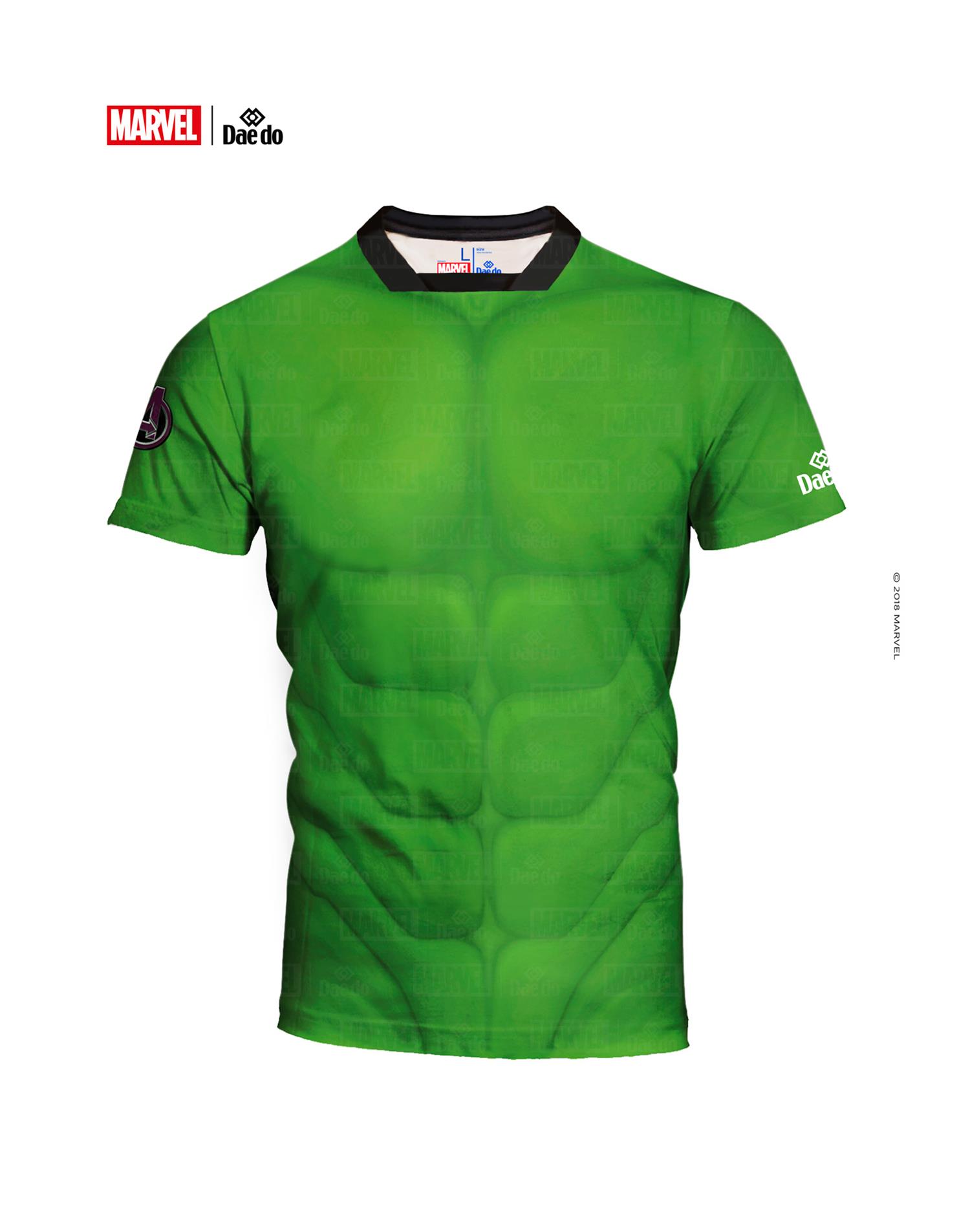 Dae Do Maglietta Hulk Full Print Slim Fit (8 - VERDE)