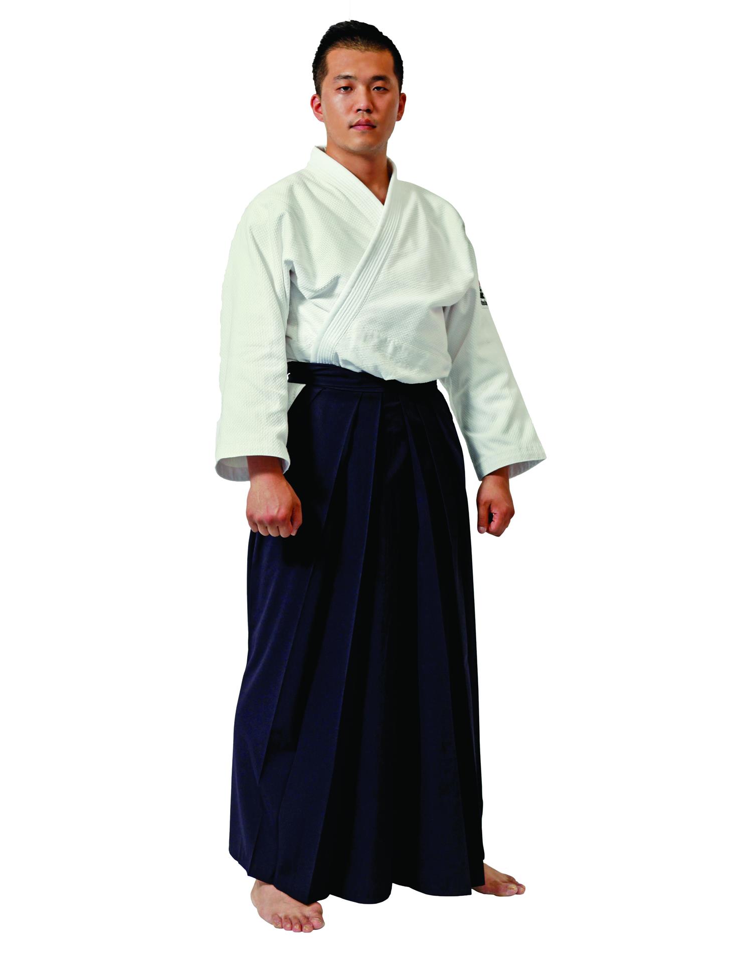 Dae Do Hakama Pantalone Nero Kendo (M-170 - Bianco Nero)