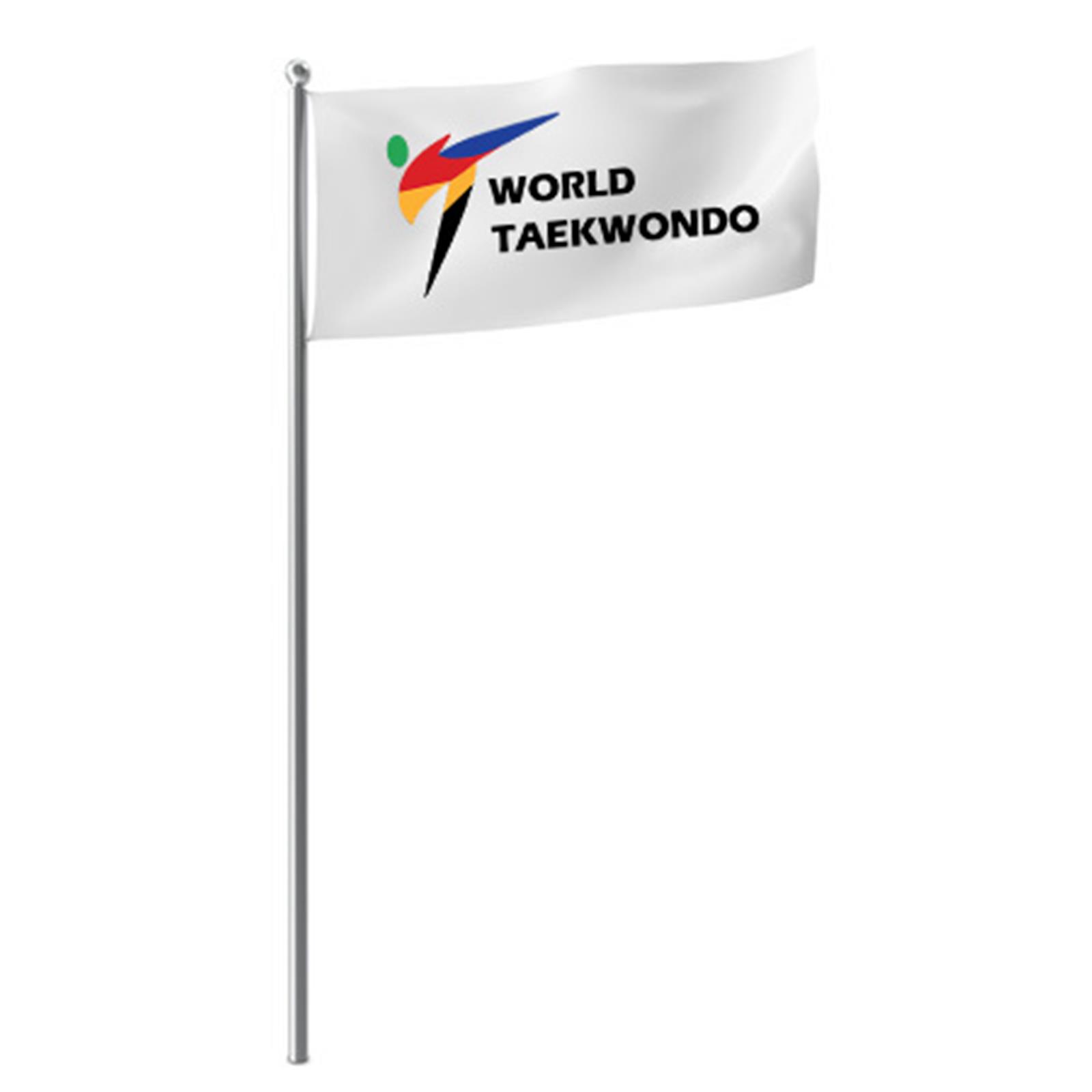 Dae Do BANDIERA WORLD TAEKWONDO (150 * 100 CM - BIANCO)